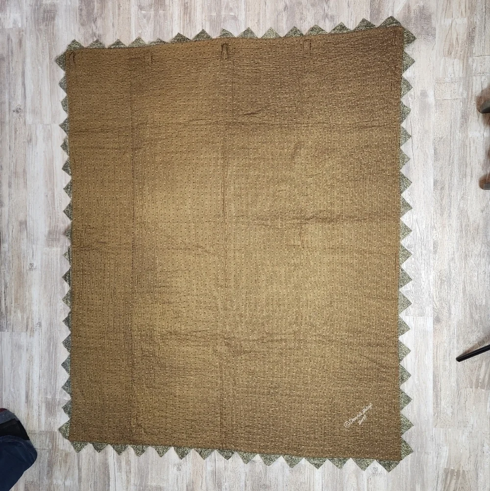 Rustic Cabin Quilt with Forest Design